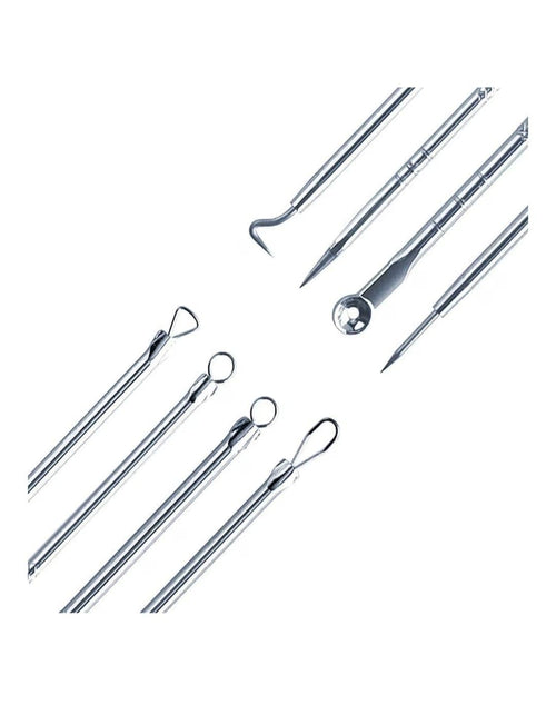 4pcs Set of Tools Spot Extractor Pore Cleansing Needle Hook Kit